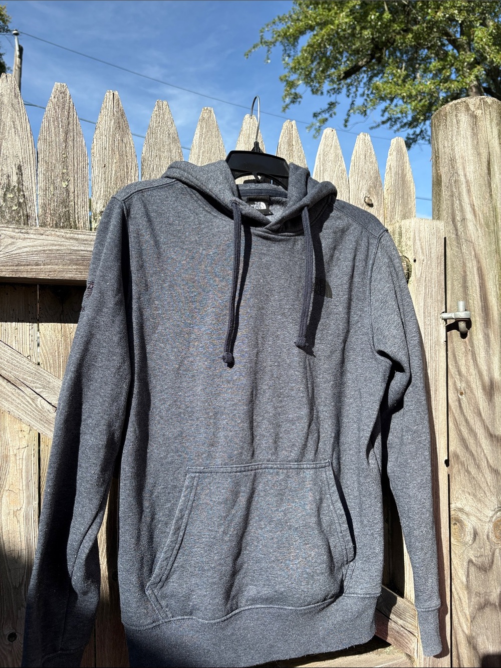 The North Face small cotton blend hoodie.